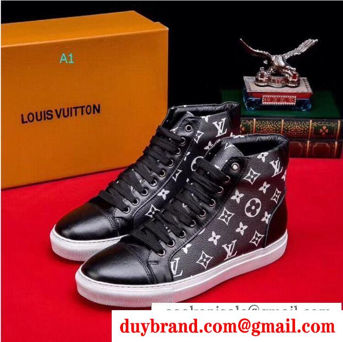 おしゃれに着こなせる LOUIS VUITTON ルイ ヴィトン ハイトップシューズ 2019SSの人気トレンドファッション 新春セールアイテム  3色可選
