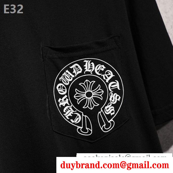 今年も量産！2019年 chrome hearts相性が良く断然オススメ クロムハーツ 半袖tシャツ 2色可選