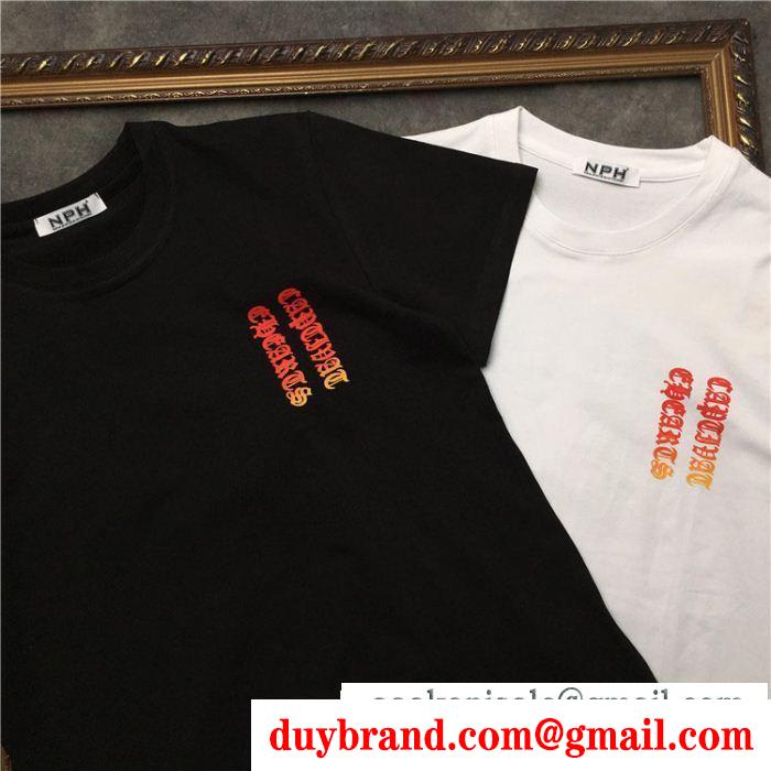 おしゃれに着こなせる2色可選 クロムハーツ 半袖tシャツ chrome hearts不動の人気2019最新