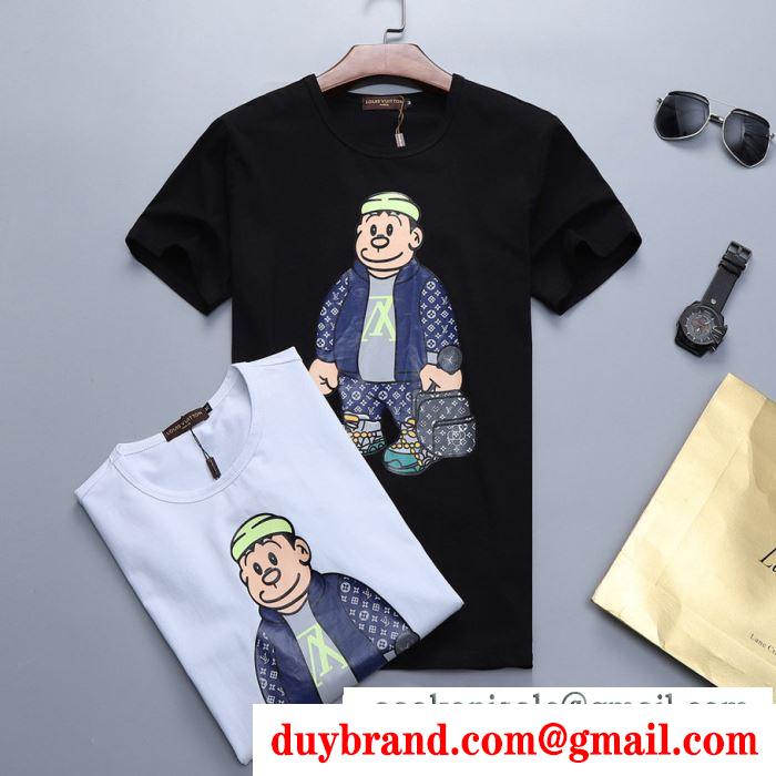 ストリートに溢れるウェア ルイ ヴィトン LOUIS VUITTON 2019SSの人気トレンドファッション Tシャツ/ティーシャツ 2色可選 