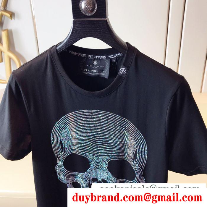 2019春夏は人気定番 philipp plein tシャツ/半袖 2色可選フィリッププレイン 風合いが魅力 ファッションに新しい色