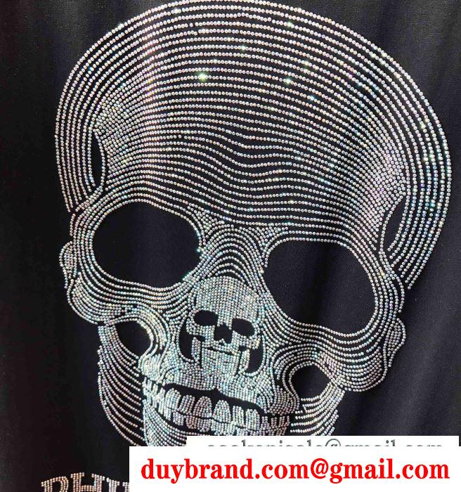 2019春夏は人気定番 philipp plein tシャツ/半袖 2色可選フィリッププレイン 風合いが魅力 ファッションに新しい色