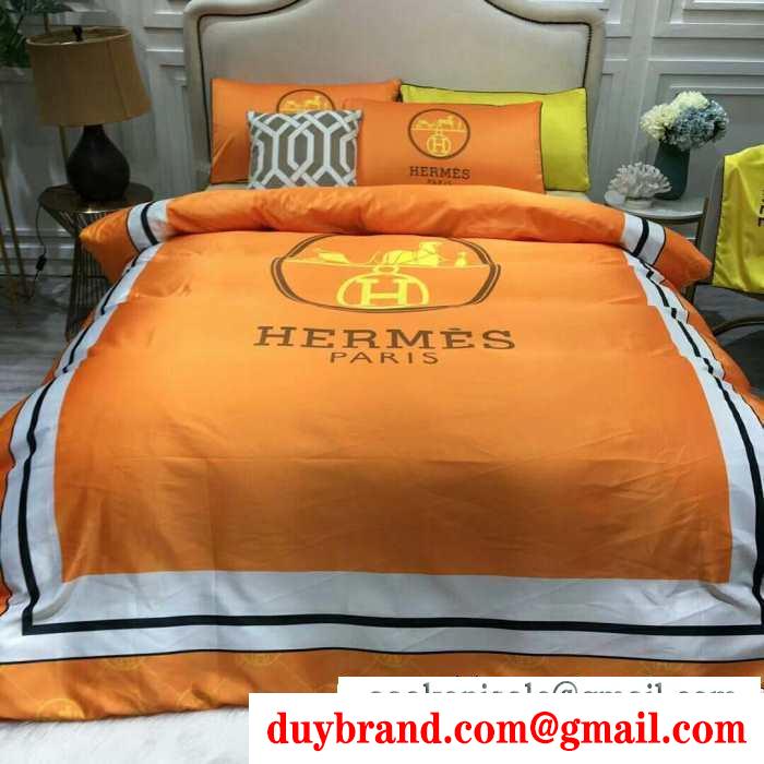 2019秋冬におすすめ着こなしエルメス hermes 寝具4点セット 秋冬ファッションを明るくなる