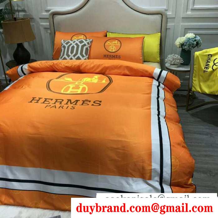 2019秋冬におすすめ着こなしエルメス hermes 寝具4点セット 秋冬ファッションを明るくなる