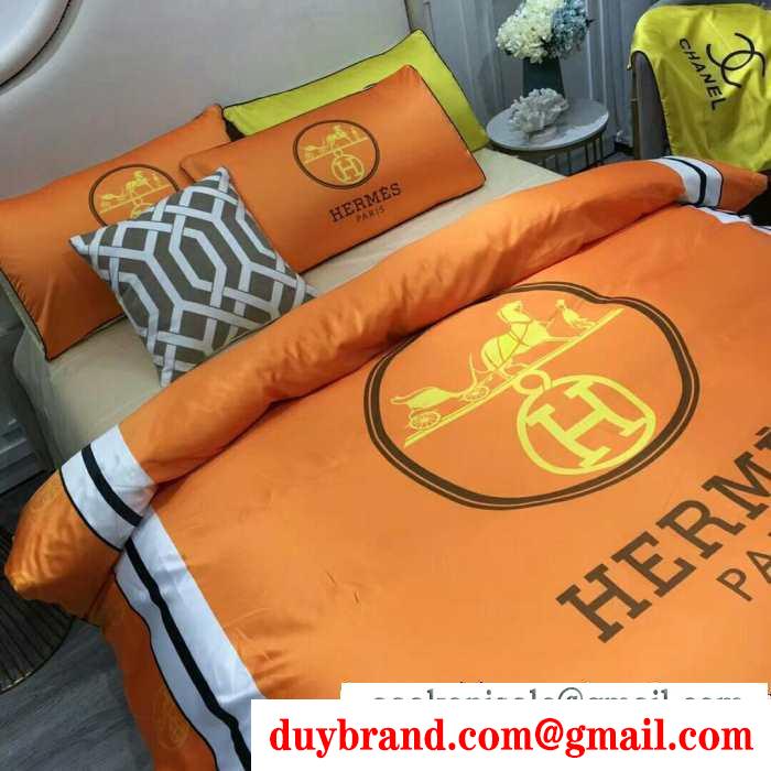 2019秋冬におすすめ着こなしエルメス hermes 寝具4点セット 秋冬ファッションを明るくなる