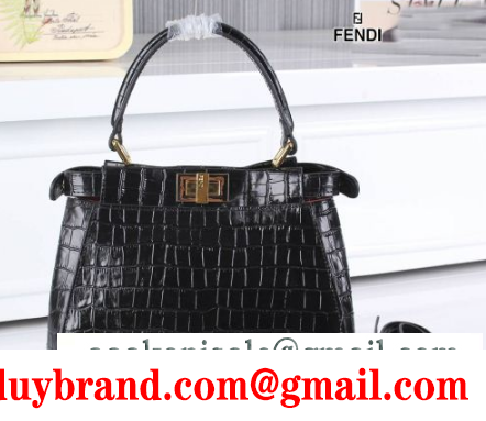 女らしい fendi フェンデイ レディース クロコダイル ハンドバッグ 通勤