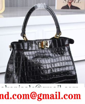 女らしい fendi フェンデイ レディース クロコダイル ハンドバッグ 通勤