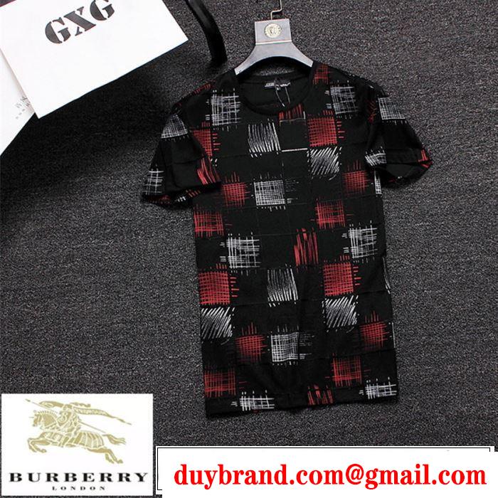 目を引く春夏トップス BURBERRY バーバリー  半袖Tシャツ 2色可選 2019年春夏流行ファッション