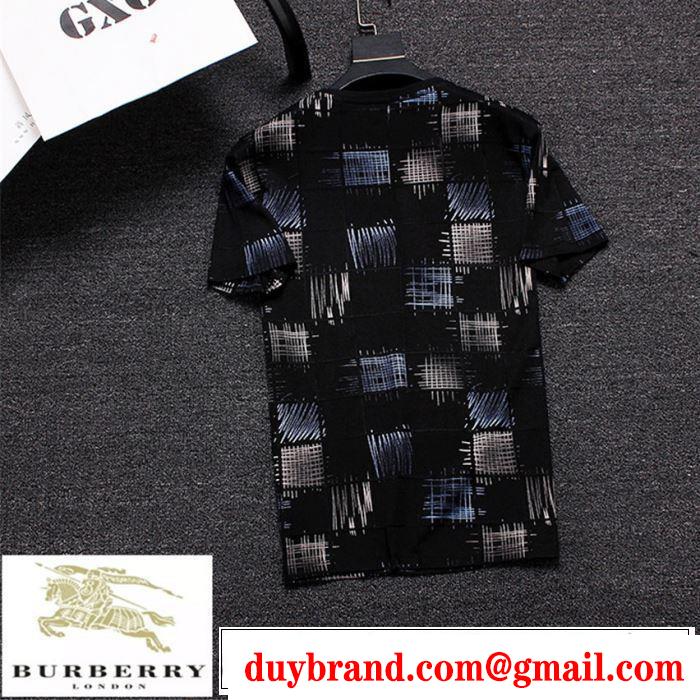 目を引く春夏トップス BURBERRY バーバリー  半袖Tシャツ 2色可選 2019年春夏流行ファッション