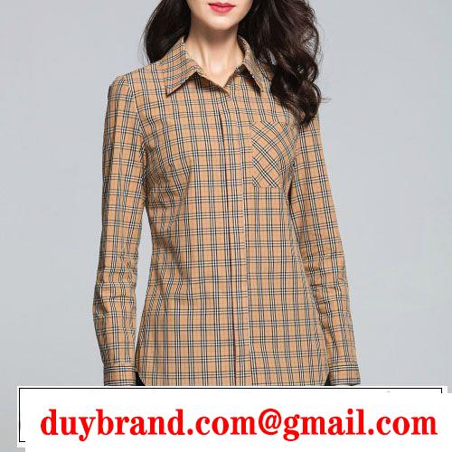 2019春夏も引き続きトレンド 新作コレクションを見る BURBERRY バーバリー 長袖 シャツ レディース