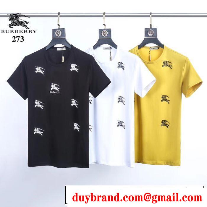 Tシャツ/ティーシャツ ぜひ今年のトレンドをチェック バーバリー 2019年春夏流行ファッション BURBERRY  3色可選 