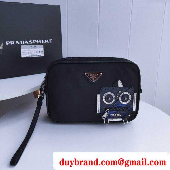 質の高い新品 プラダ PRADA 注目度が上昇中 ポーチ 2020年春夏コレクション