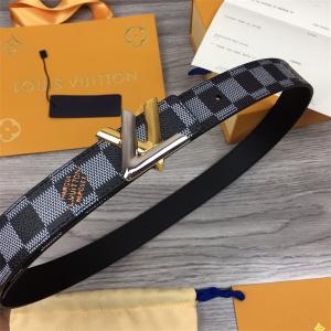 Louis Vuitton Thắt lưng da bê siêu cấp Nữ 2022 Khóa chữ cái cổ điển Thắt lưng hai mặt có thể sử dụng 2 phong cách khác nhau 