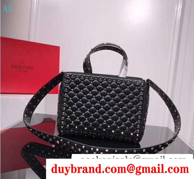 VIP価格★VALENTINO★Rockstud Spike トートバッグヴァレンティノ バッグ コピーDa cao cấp生地おしゃれ肩掛けハンドバッグ