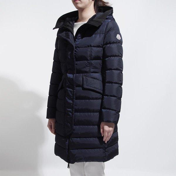 Moncler Moncler Down Court Blue Ladies Cold Outer Hood dài GRIVE-4939205-54155-778 GRIVE: GRIVE-54155: Modern Blue Yahoo!