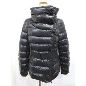 Moncler Moncler Sabline Sabline xuống áo xuống tòa án với vành đai cổ áo đen đen đen