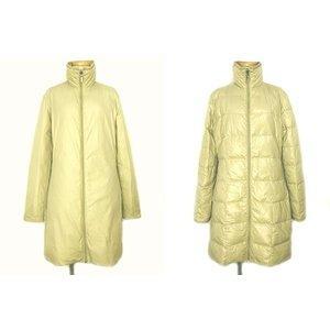 Moncler moncler xuống áo khoác có thể đảo ngược màu be
