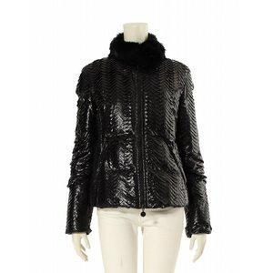 Moncler moncler xuống áo khoác đen đen nylon ngắn nylon thư