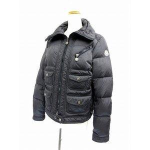 Moncler Moncler Down Jacket Zip Up nylon oual Giubbotto màu xám đen ☆ Giá rẻ ★