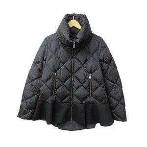Moncler Moncler buglette vouglette hem line xuống áo khoác đen đen ☆ giá rẻ ★ Đơn đặt hàng thư phụ nữ