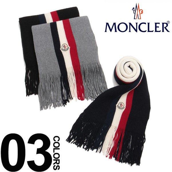 Moncler Muffler Logo Moncler logo Wappen Tricolor Thương hiệu nam Fringe 100 % MC000260002292: 7672200128: Zen Online -Mail Order Mua sắm mua sắm mua sắm