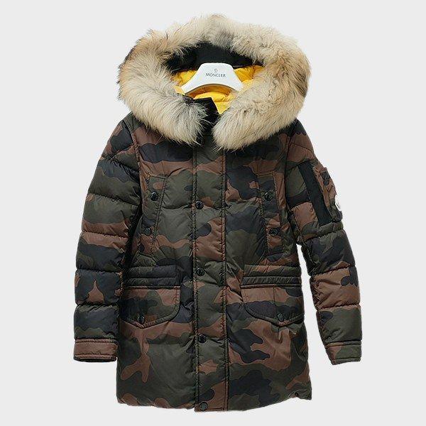 Moncler moncler trẻ em quần áo trẻ em thiếu niên lezat xuống áo khoác ngụy trang ngụy trang ngụy trang