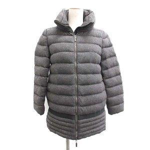 Moncler moncler Down áo khoác leucate lucat angola hỗn hợp phụ nữ màu xám gửi thư