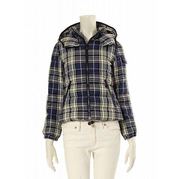 Moncler Moncler Down Áo khoác với Hooded Canvas Check Mẫu màu xanh System Systemed Ladies: 61359: Reclo Yahoo Shop -Mail Đơn đặt hàng Mua sắm