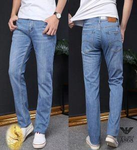 Armani Armani Mail Order Strong Silhouette Quần denim xinh đẹp phong cách phong cách nam phong cách quần jean