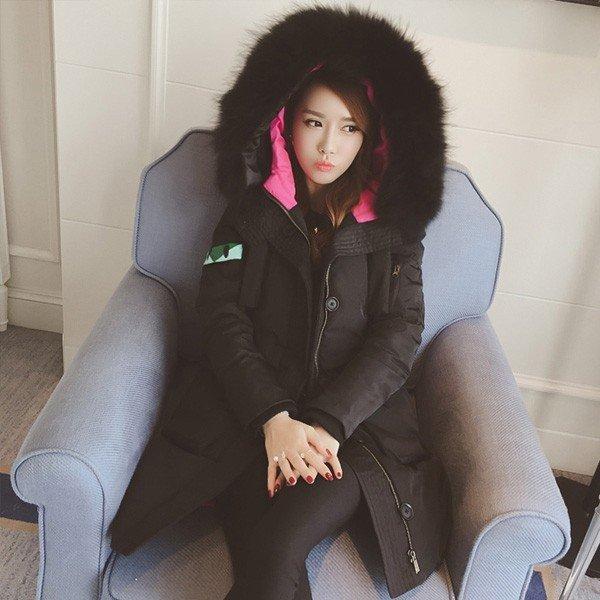 Bản gốc Raccoon Fur Down Coat Down Ladies Down Court Down Jacket, Court, Court Canada Goose Fur Court: Y151127: Fairyhouse -Mail Order Mua sắm Mua sắm
