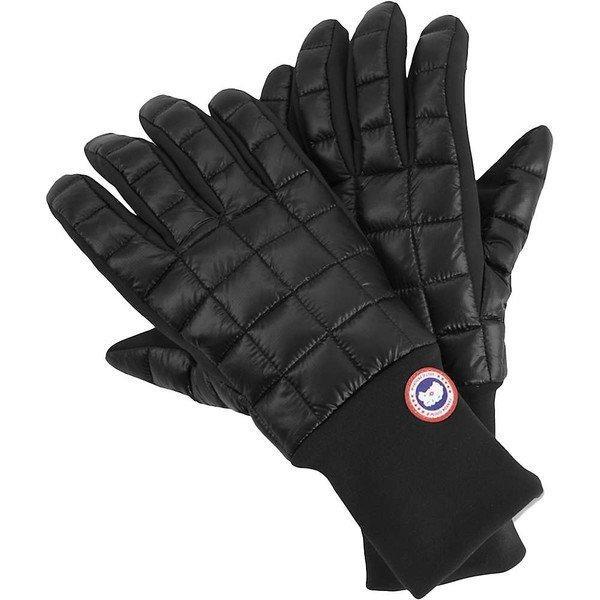 Canada Găng tay Găng tay Phụ kiện nam Canada Goose Găng tay phía Bắc Liner Đen