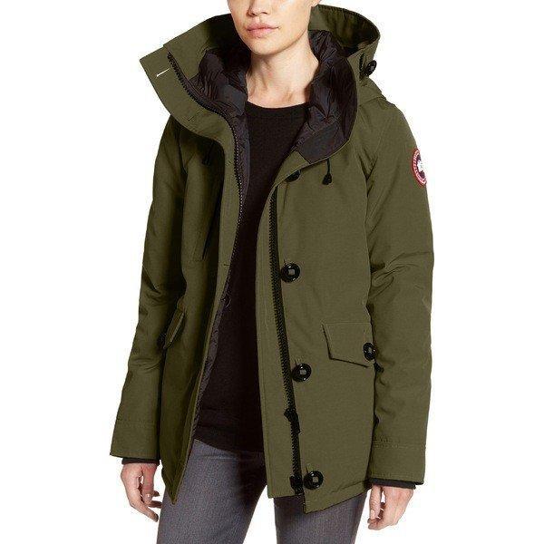 Áo khoác ngỗng canada / Blouson Outer Ladies Canada Goose 'Rideau' Slim Fit Down Parka Military Green: 36-1QTHZT