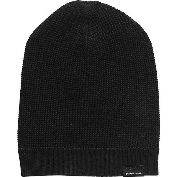 Phụ kiện mũ ngỗng canada nam Canada Goose nam Waff Slouchy Beanie Black: