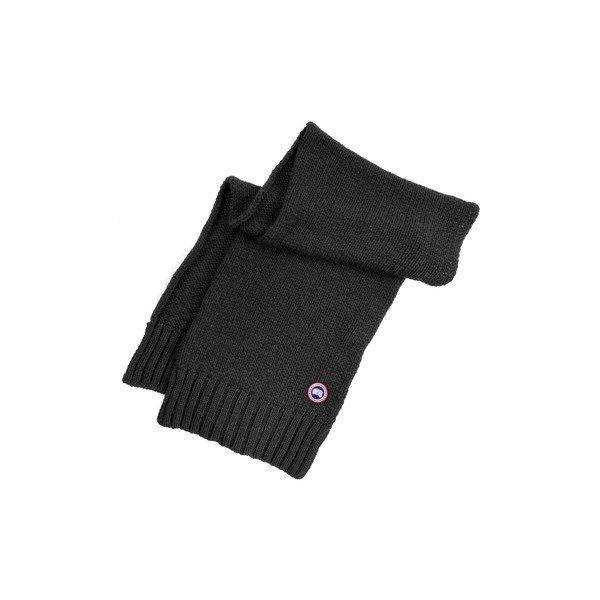 Canada Goose Muffler Stall Phụ kiện khăn quàng cổ Canada Knit Merino Wool Scarf Black: 36-D5BRGAAKIC-0236: ASTY-Shop2-Mail Đơn đặt hàng Mua sắm Mua sắm Mua sắm Mua sắm