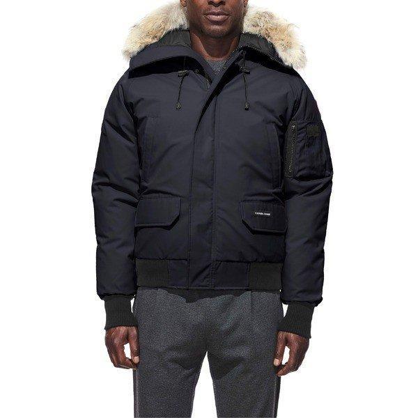Áo khoác ngỗng canada / blouson outer nam canada goose pbi chilliwack xuống áo khoác bomber với Navy trang trí chính hãng: 36-Q6KG8A9RN8-0E9E
