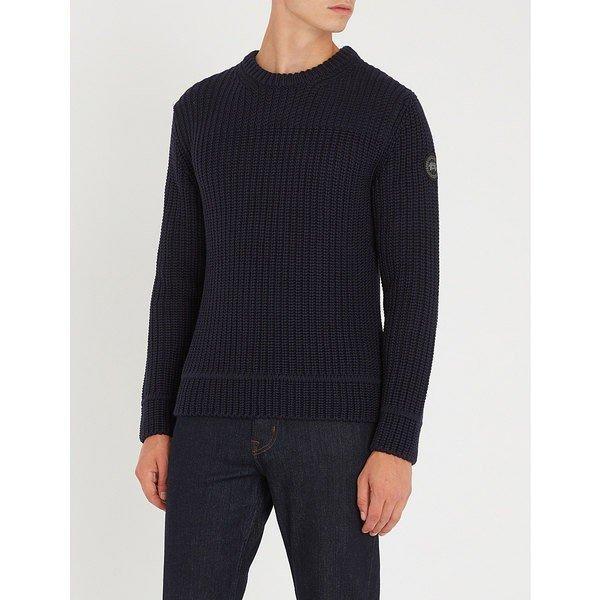Canada Goose KNIT, Áo len nam bên ngoài Galloway Wool Jumper Navy: 37-7kmb6wifqi-5puj: Asgy-shop2-mail Đơn hàng Mua sắm Mua sắm Mua sắm