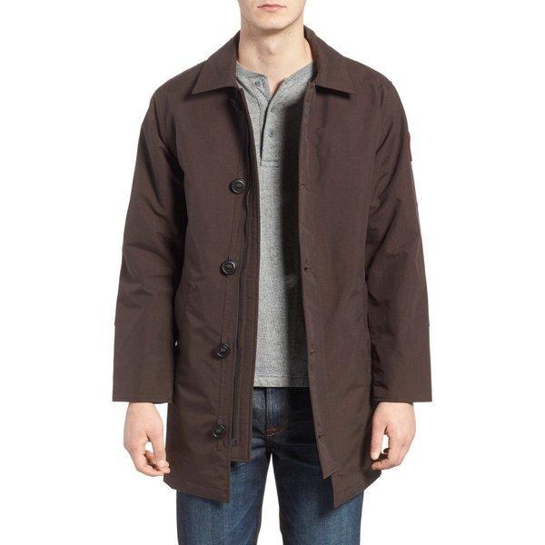 Canada Goose Men's Court Outer Wainwright Coat Charred Wood: DP3-5516126-669902: Fermat FEF Fermart EF-Mail Đơn đặt hàng Mua sắm Mua sắm Mua sắm