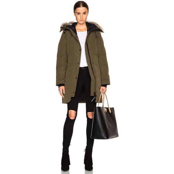 Canada Goose Ladies Court Outer Shelburne parka với Coyote Fur Military Green: HS-CGOOWO4-37E: Fermat Fermart 1st Store Mail Mua sắm Mua sắm Mua sắm