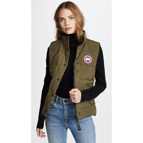 Canada Goose Ladies tốt nhất Gill Tops Freestyle Vest Milital Green: LB-CANAD30113-246: Fermat Fermart 1st Store Mail Mua sắm Mua sắm