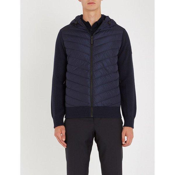 Canada Goose canada Goose nam Down Áo khoác ngoài Hybridge Hooded Shell-Down và Wool Jacket Navy: AP5-7238792-026: Fermat Fermart Cửa hàng thứ 3 MAIL MAIL