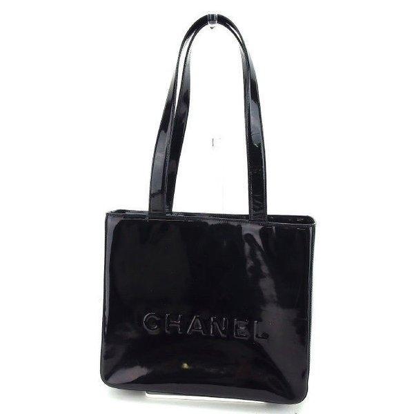 Túi chanel Túi TOTE LOGO LOGO Đen Ladies đã qua sử dụng Túi: Y4742: Thương hiệu kho Tokyo -Mail Đơn hàng Mua sắm