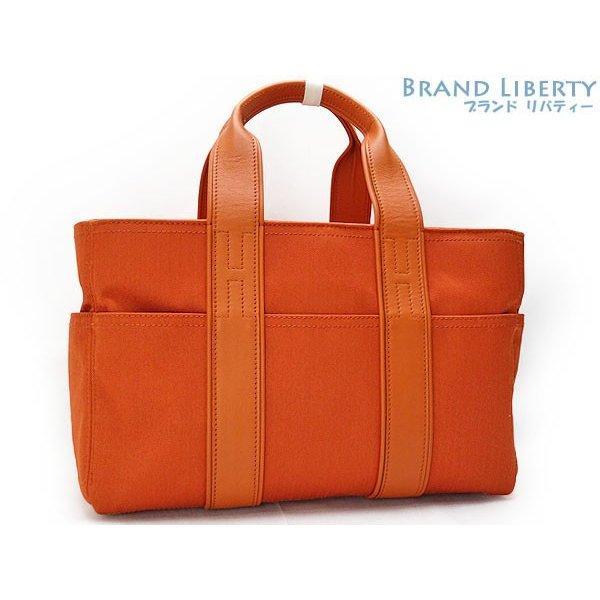Hermes Acapulco TOTE Túi xách Túi Túi Túi màu cam Towaru Shevron Leather: 06788: Thương hiệu Liberty -Mail Đơn hàng Mua sắm
