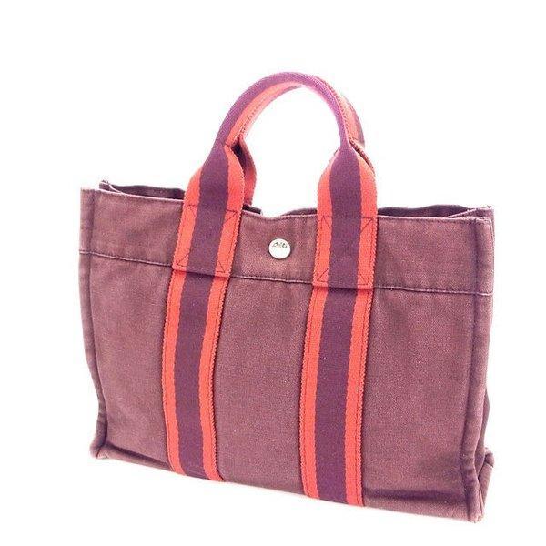 Hermes Hermes Túi TOTE Túi Foolto Fooltuto PM Purple Bordeaux Ladies đã sử dụng túi