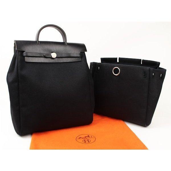 Hermes ◆ Hermes ◆ Alebag / Advucksack Black Towar Cán bộ da □ G với nhãn dán khác ◆ 93703: 93703: Cửa hàng Tamaya -Mail Đơn đặt hàng