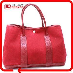 Hermes Hermes Hermes Garden Party PM Towar Officier x Buffle TOTE Túi Rouge Rouge Plial Red Ladies [Đã qua sử dụng]: 2050-13449-11: Tham khảo Bộ sưu tập thư