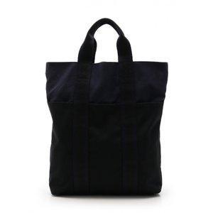 Hermes Hermes TOTE túi Fooltou Cabas Black Navy Canvas Ladies Order Mua sắm
