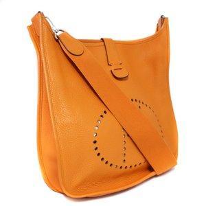 Hermes Evrin GM 3 Túi đeo vai bằng da Unisex Toryon Lemance Orange Order