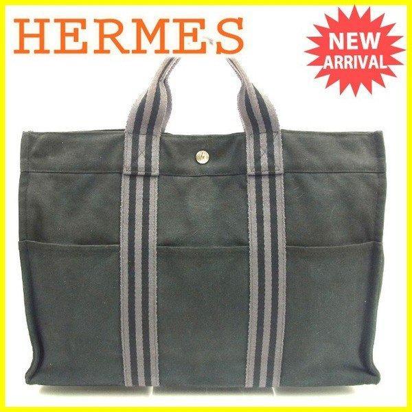 Hermes Hermes Túi Túi Tote Fool Too Tote MM Black Grey Ladies Đàn ông Đơn đặt hàng qua thư