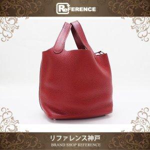 Hermes Hermes TOTE Túi Picotan Khóa PM Túi xách Rouge Đèn LANTERN BRACKET [Đã sử dụng]: 2814-11455-15: