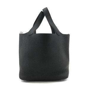 Hermes Hermes Túi TOTE Túi Picotan Khóa MM Triyo Clean LeMance Leather Noir Black H060991 CK A khắc: 2H003255: Giai đoạn lựa chọn thương hiệu -Mail Đơn hàng mua sắm